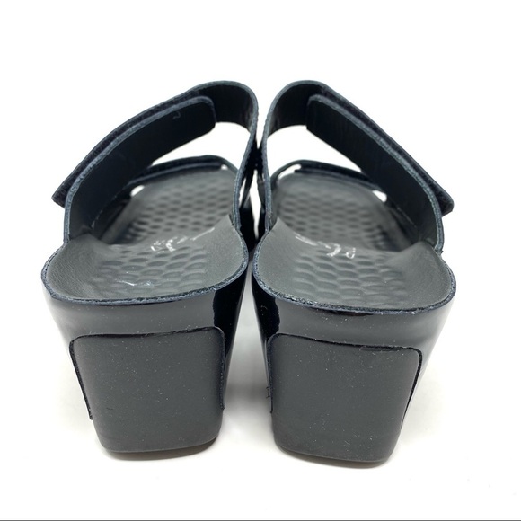 Vital Joy Mules Sandals Lack Schwarz - Picture 4 of 15